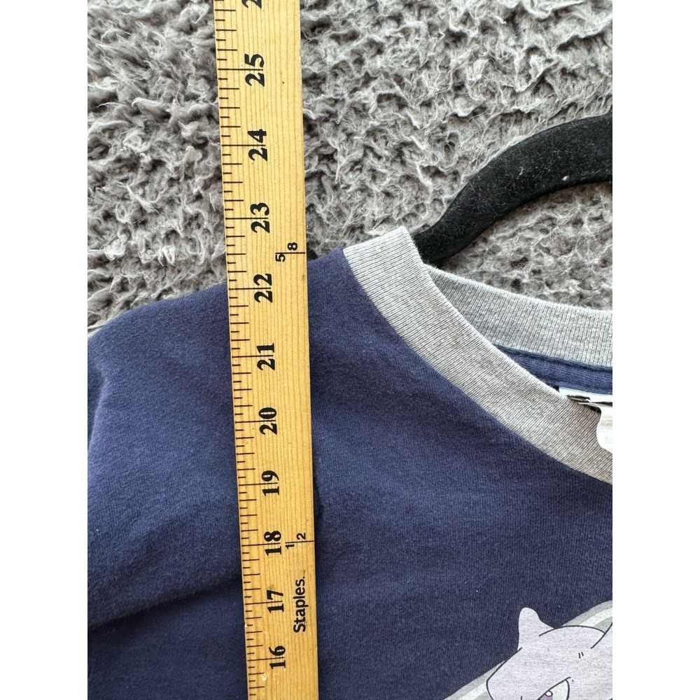 Vintage Nintendo Pokemon Mewtwo Cropped Long Sleeve T Shirt Blue‎ Youth Size M - Picture 8 of 11
